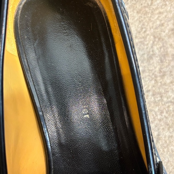 PROENZA SCHOULER Sz 39 Chunky Penny Loafers Contrasting Stitching Patent Leather - Picture 6 of 12